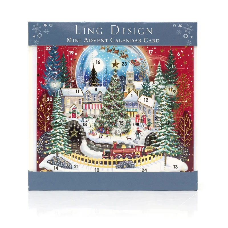Christmas Night Advent Calendar Greetings Card | Door Advent Calendar