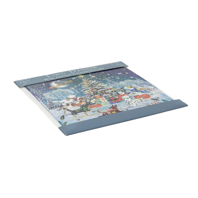 Around the Tree Christmas Advent Calendar Greetings Card | Door Advent Calendar