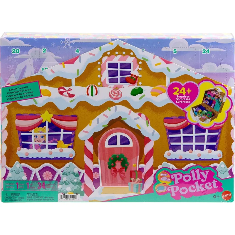 Polly Pocket Christmas Advent Calendar | Micro Polly Pocket Doll Advent Calendar