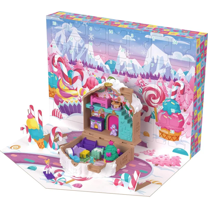 Polly Pocket Christmas Advent Calendar | Micro Polly Pocket Doll Advent Calendar