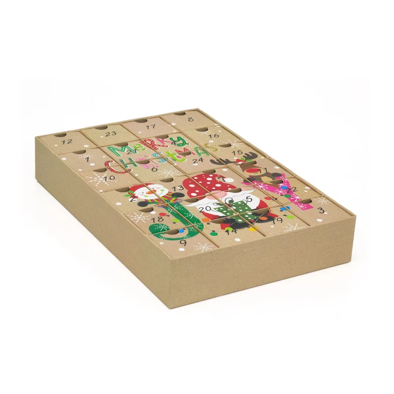 Fill Your Own Christmas Advent Calendar | Large Reusable Advent Calendar 38x26cm