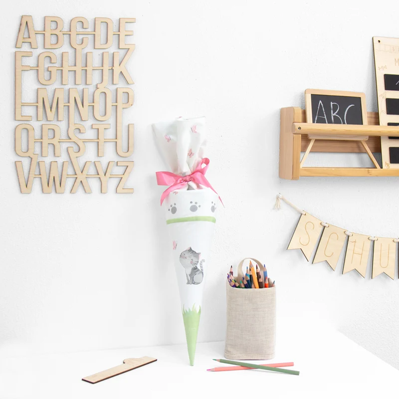 Geschwister Schultüte auch DIY aus Stoff - Little Kittens