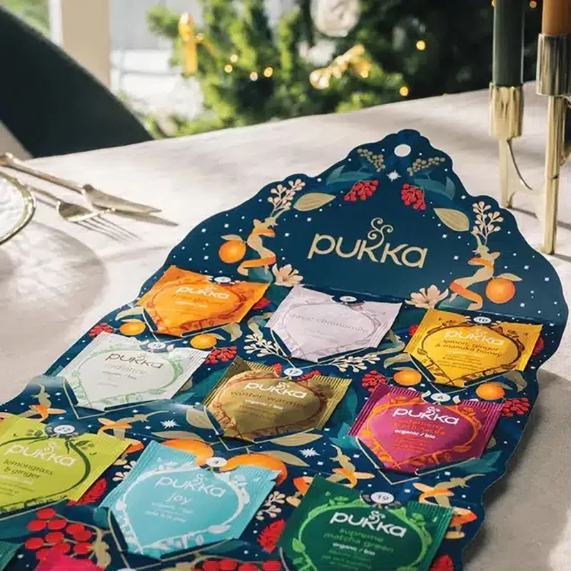Pukka Tea Advent Calendar | Organic Herbal Tea Christmas Advent Calendar