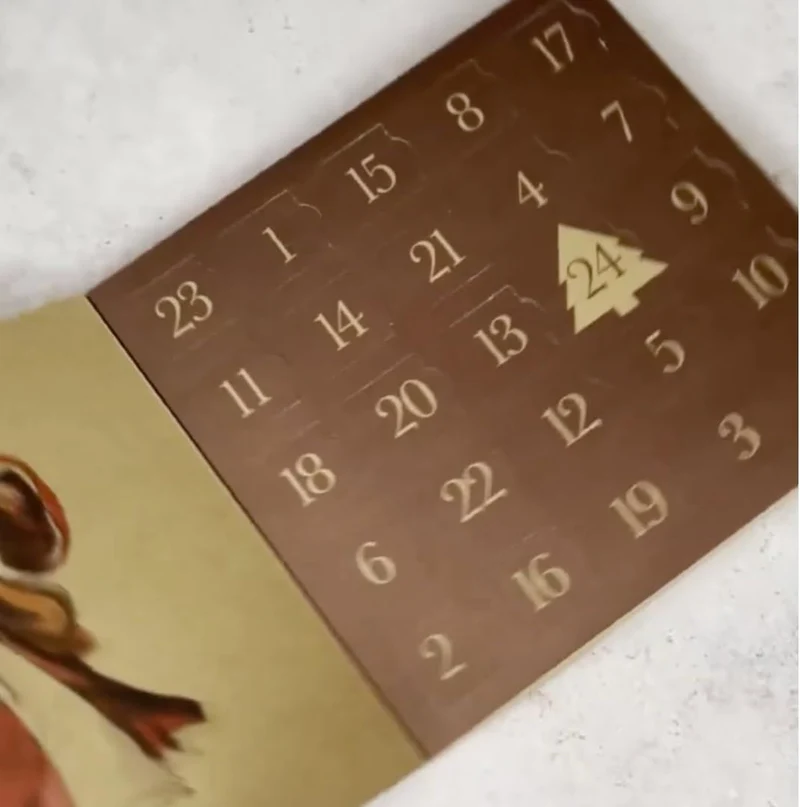 Cox & Co. 60% Single-Origin Dark Chocolate Christmas Advent Calendar for Adults