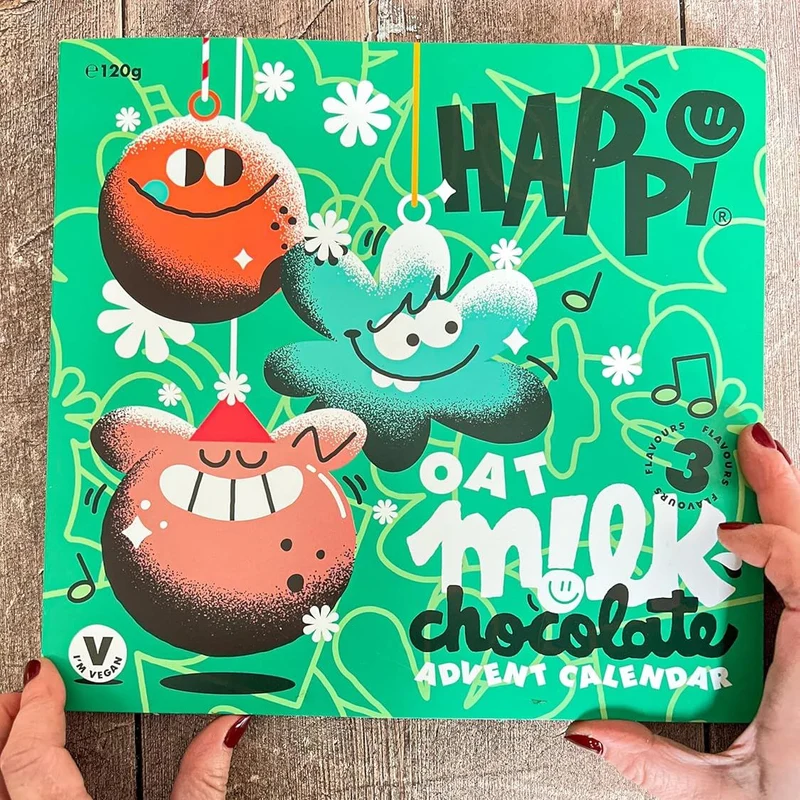 HAPPi Oat Milk Chocolate Advent Calendar | Vegan Christmas Advent Calendar