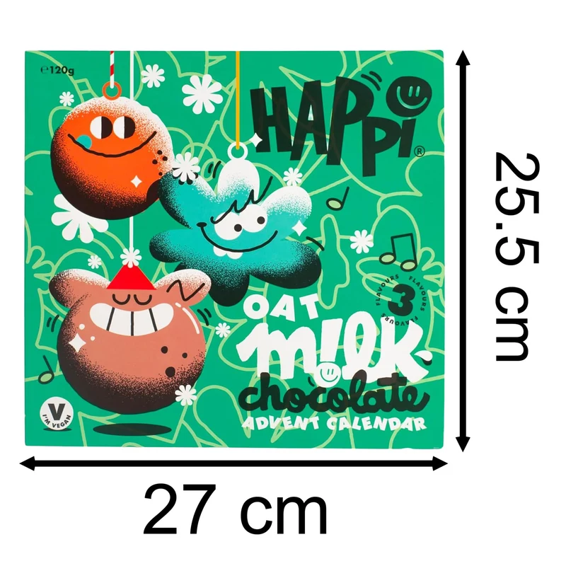 HAPPi Oat Milk Chocolate Advent Calendar | Vegan Christmas Advent Calendar