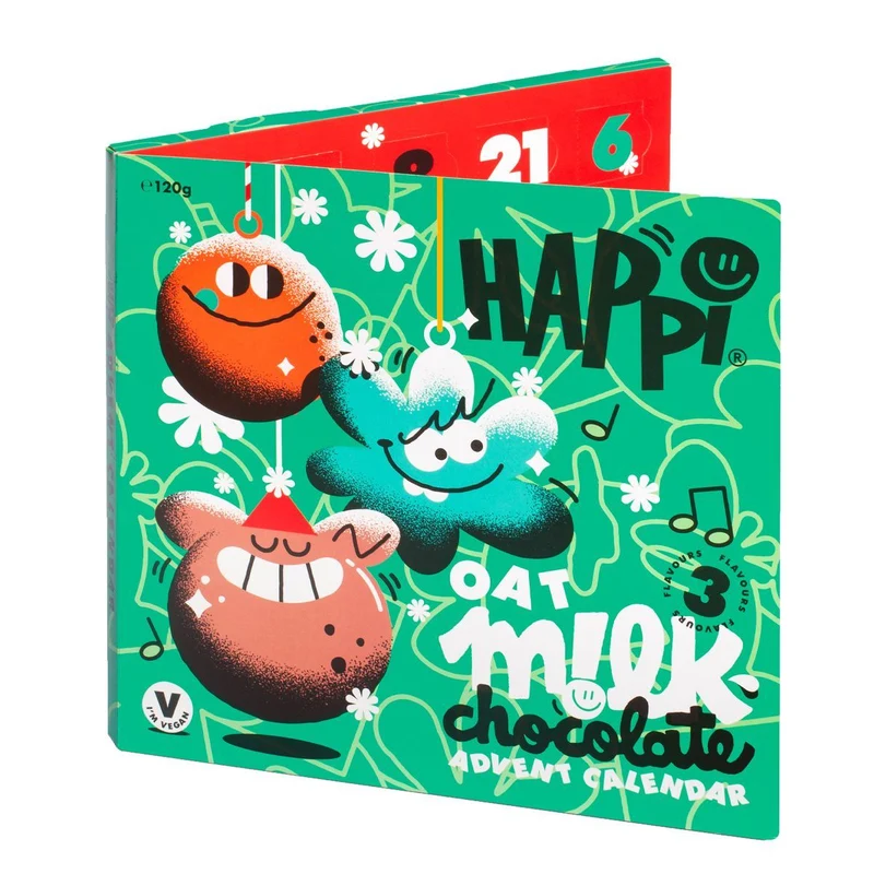 HAPPi Oat Milk Chocolate Advent Calendar | Vegan Christmas Advent Calendar