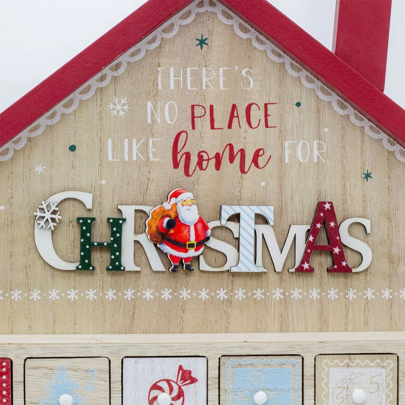 Winter Wonderland House Christmas Advent Calendar | Wooden Advent Calendar