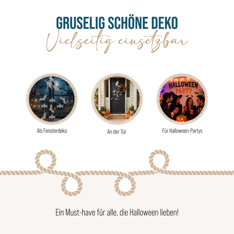 Halloween Hängedeko Hexe mit Fledermäusen – Metall, 55 cm in Schwarz