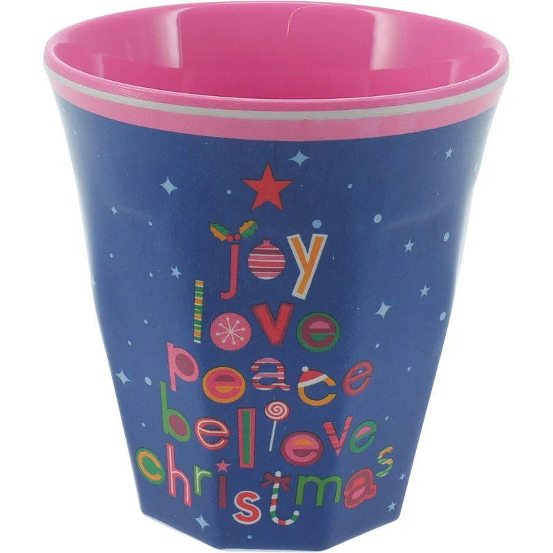 Set of 6 Children's Christmas Beaker | Festive Kids Cup with Christmas Character Design | Plastic Tumbler - 290ml