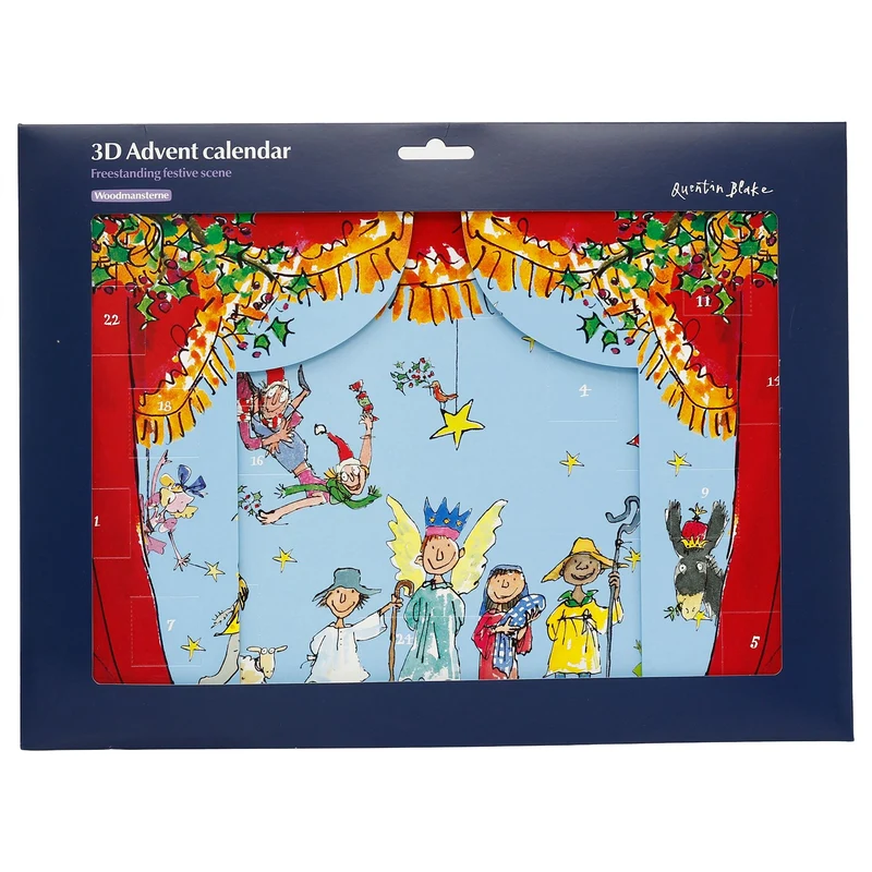 Quentin Blakes Nativity Play 3D Christmas Advent Calendar, 24 Doors