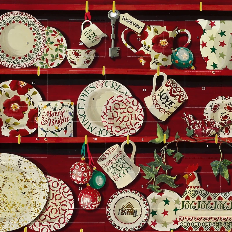 Emma Bridgewater Christmas Dresser Advent Calendar, Picture Calendar