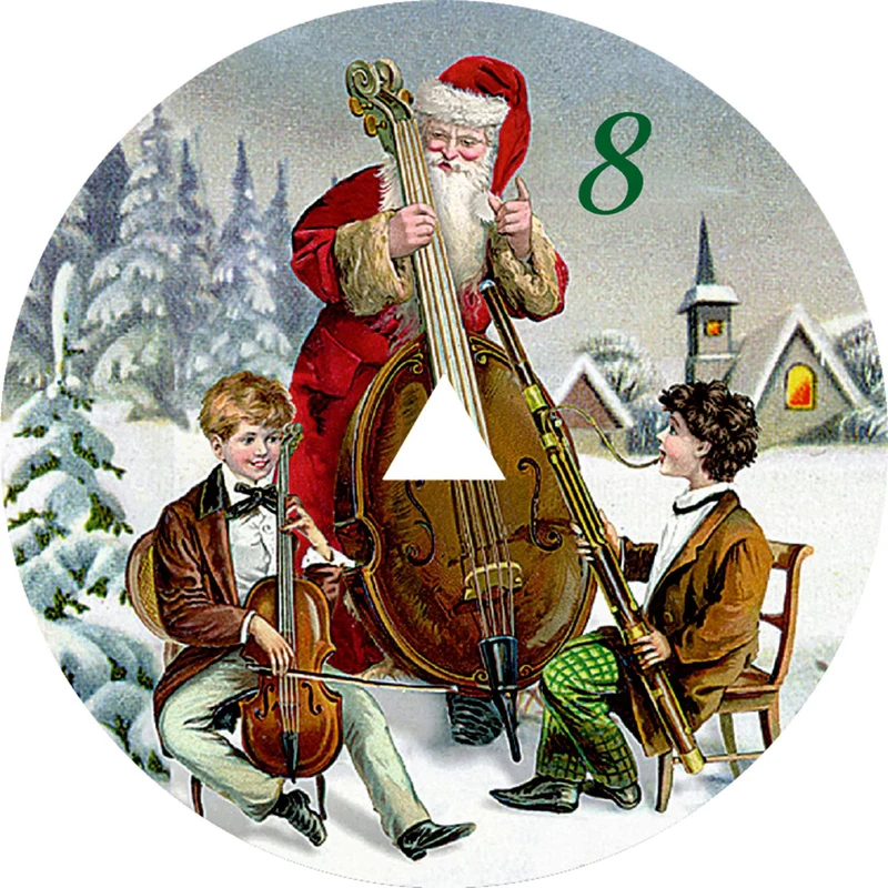 Retro Gramophone Musical Advent Calendar | Music Box Christmas Advent Calendar