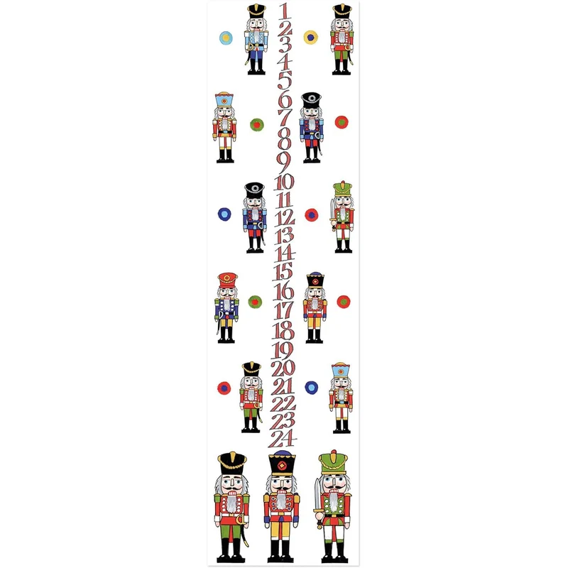 Nutcracker Soldier Advent Dinner Candle | Christmas Calendar Candle - 29cm