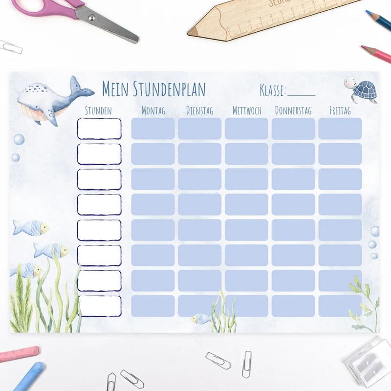 Stundenplan - Unterwasserwelt Wal