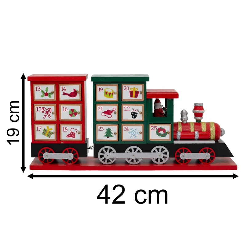Santa Express Train Christmas Advent Calendar | Wooden Train Advent Calendar