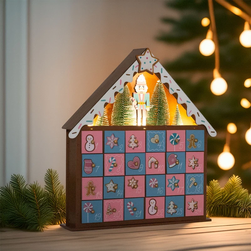 Nutcracker Candy LED Christmas Advent Calendar | Fill Our Own Advent Calendar