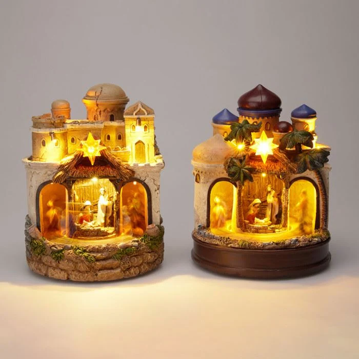 LED Musical Nativity Scene | Light-up Animated Festive Nativity Set Decoration