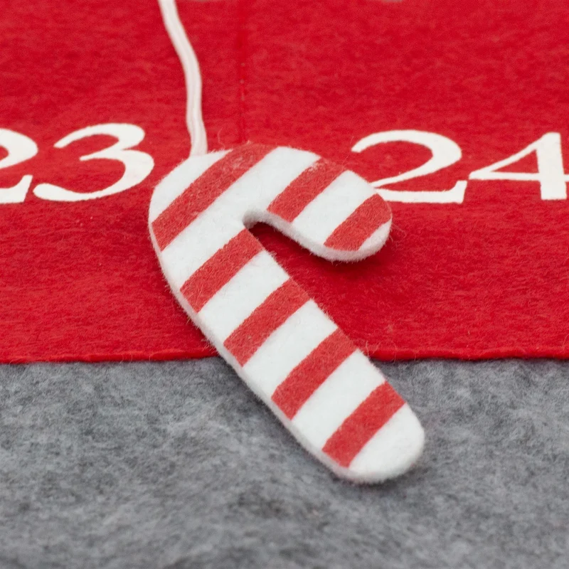 Santa Gnome Christmas Advent Calendar | Fabric 24-Pocket Hanging Gonk Calendar