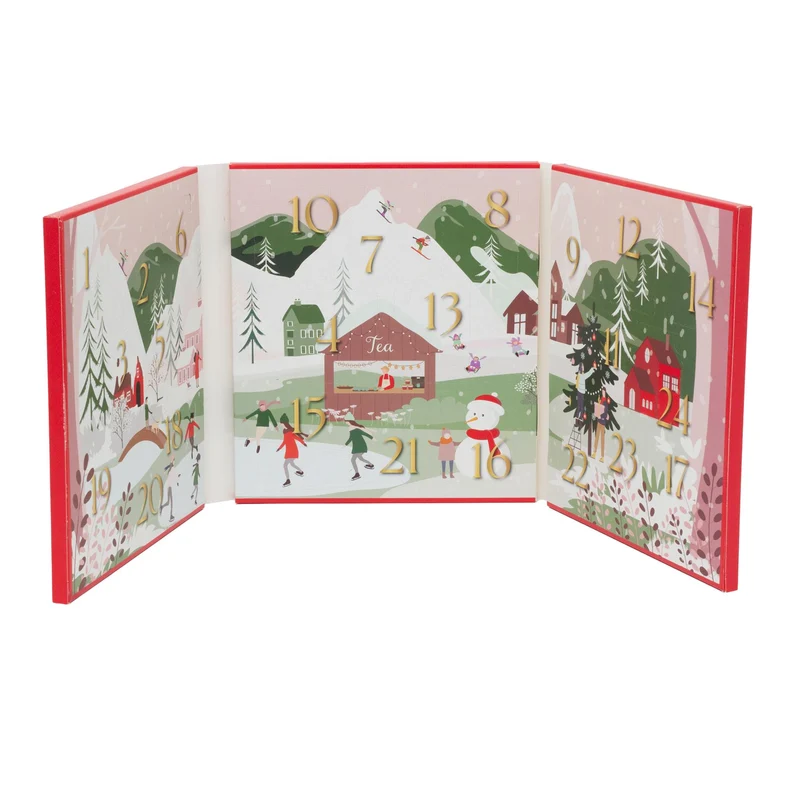 Tea Advent Calendar Herbal & Black Tea Bag Christmas Advent Calendar for Adults