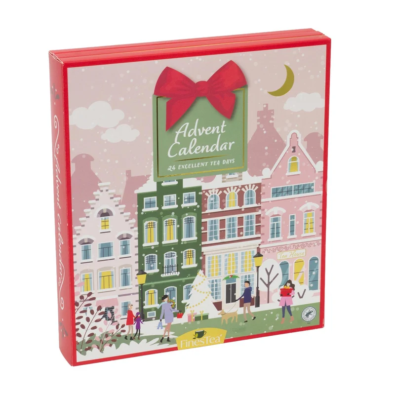 Tea Advent Calendar Herbal & Black Tea Bag Christmas Advent Calendar for Adults