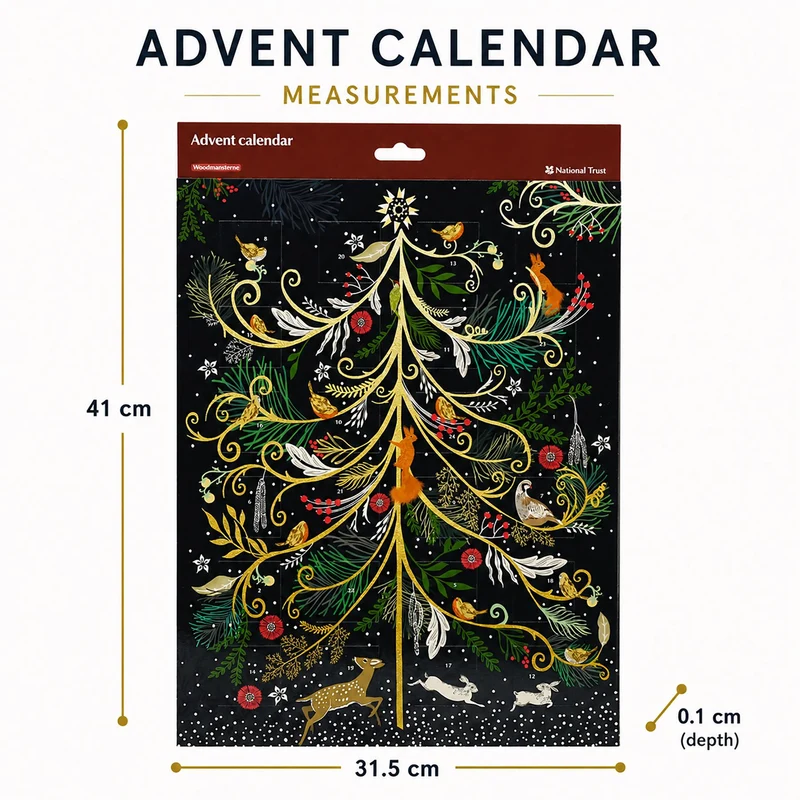 National Trust Flora & Fauna Christmas Advent Calendar, Woodland Wildlife Design