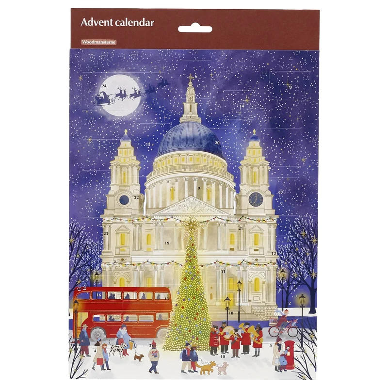 St Paul's Cathedral Traditional Picture Advent Calendar, Paper 24 Picture Doors
