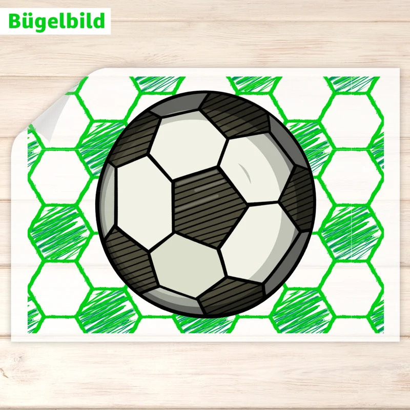Bügelbild - Schulkind - Wunschname & Wunschjahr - Fußballchampion