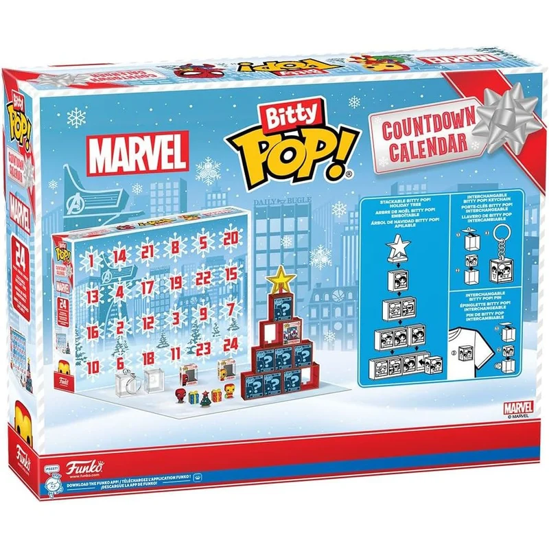 Funko Bitty Pop Marvel Comics Christmas Advent Calendar, Kids Advent Calendar