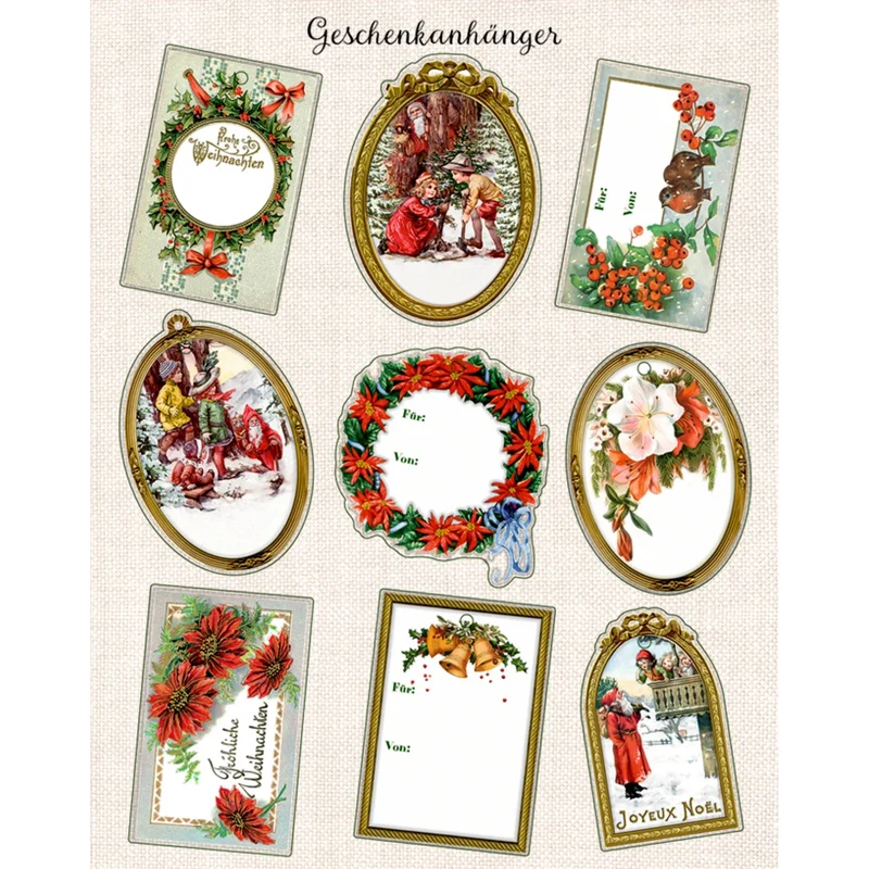 Nutcracker Christmas Wrapping Paper Book with 10 Stylish Sheets & Gift Tags