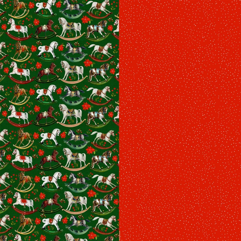 Nutcracker Christmas Wrapping Paper Book with 10 Stylish Sheets & Gift Tags