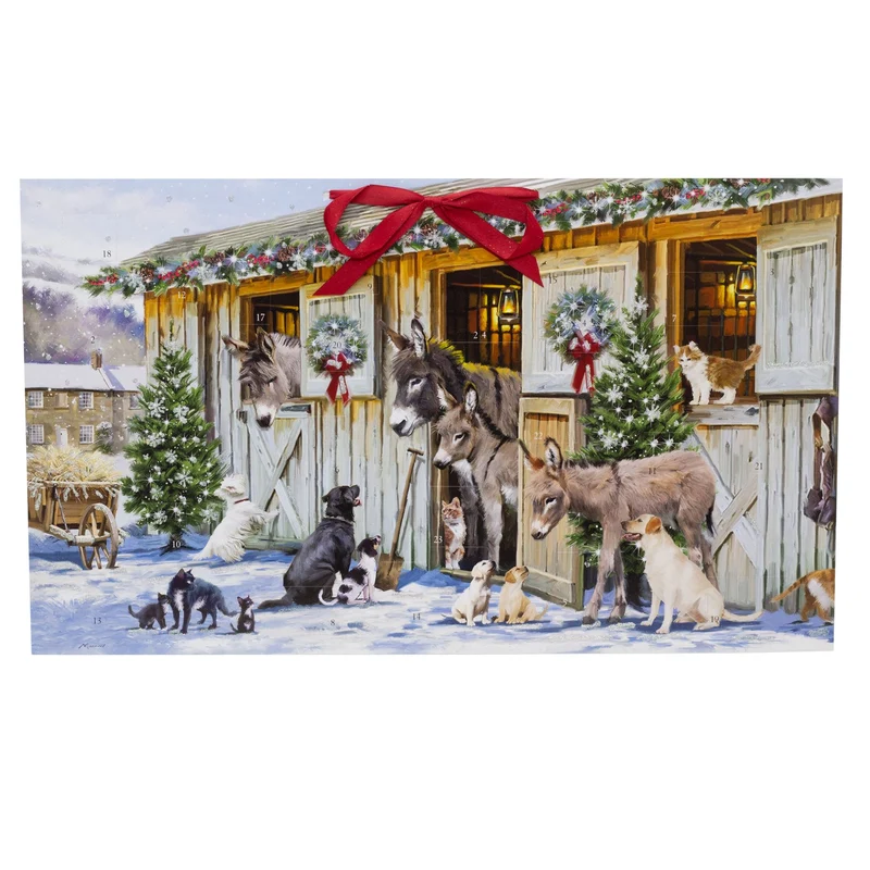 Christmas with Animals Advent Calendar | Traditional Picture Advent Calendar