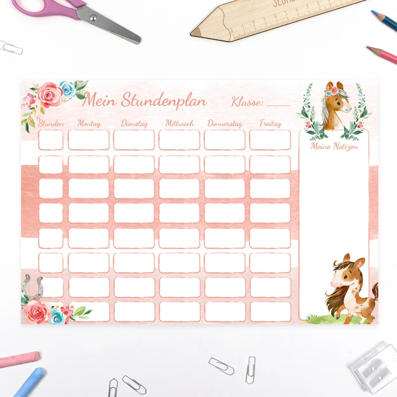 Stundenplan - Pony Frieda