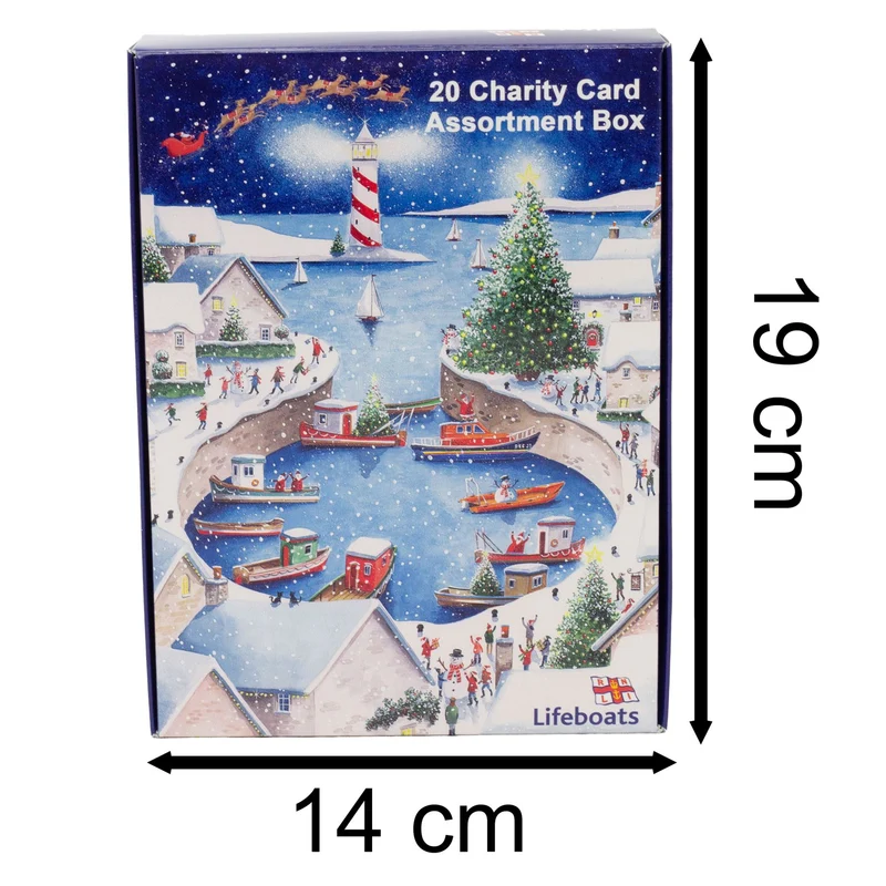 RNLI Charity Christmas Cards | Box of 20 Christmas Cards with 5 Designs