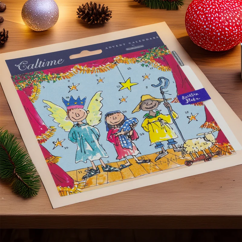 Quentin Blake The Story of Jesus Christmas Advent Calendar Greetings Card