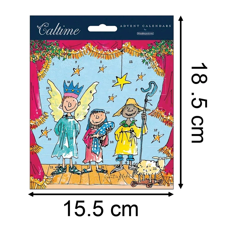 Quentin Blake The Story of Jesus Christmas Advent Calendar Greetings Card