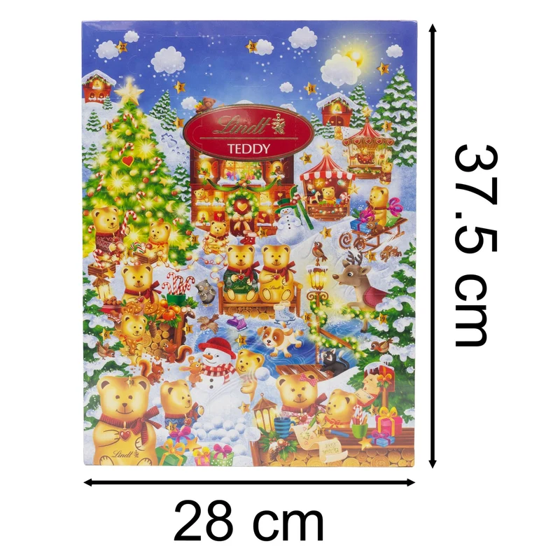Lindt Teddy Advent Calendar with 24 Chocolate Treats | Chocolate Advent Calendar