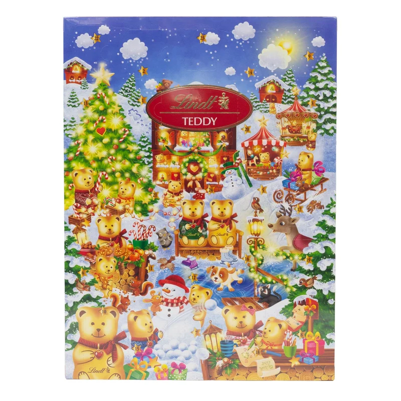 Lindt Teddy Advent Calendar with 24 Chocolate Treats | Chocolate Advent Calendar