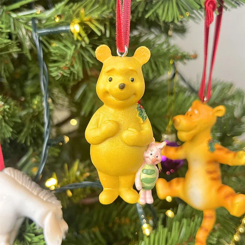 Winnie The Pooh & Piglet Christmas Tree Decoration, Gisela Graham 7cm