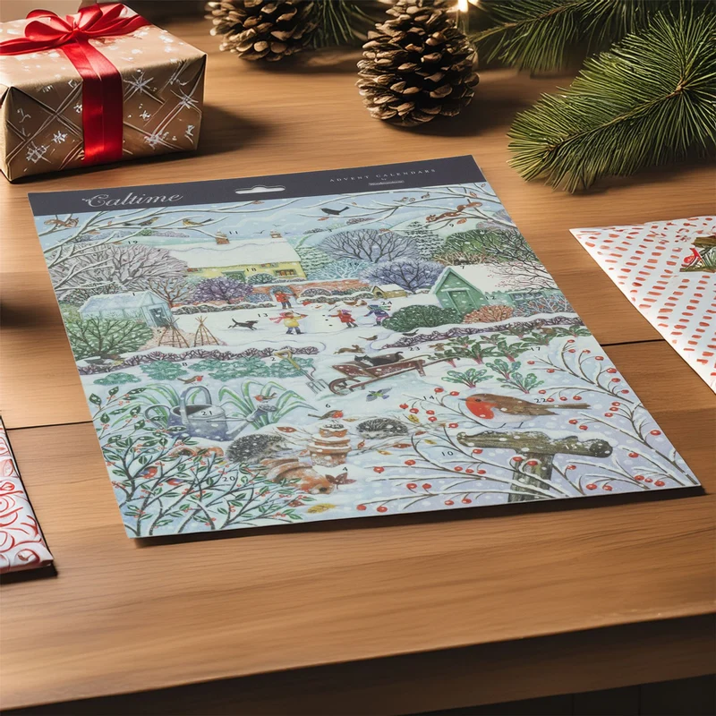 Winter Garden Christmas Advent Calendar | Traditional Picture Advent Calendar
