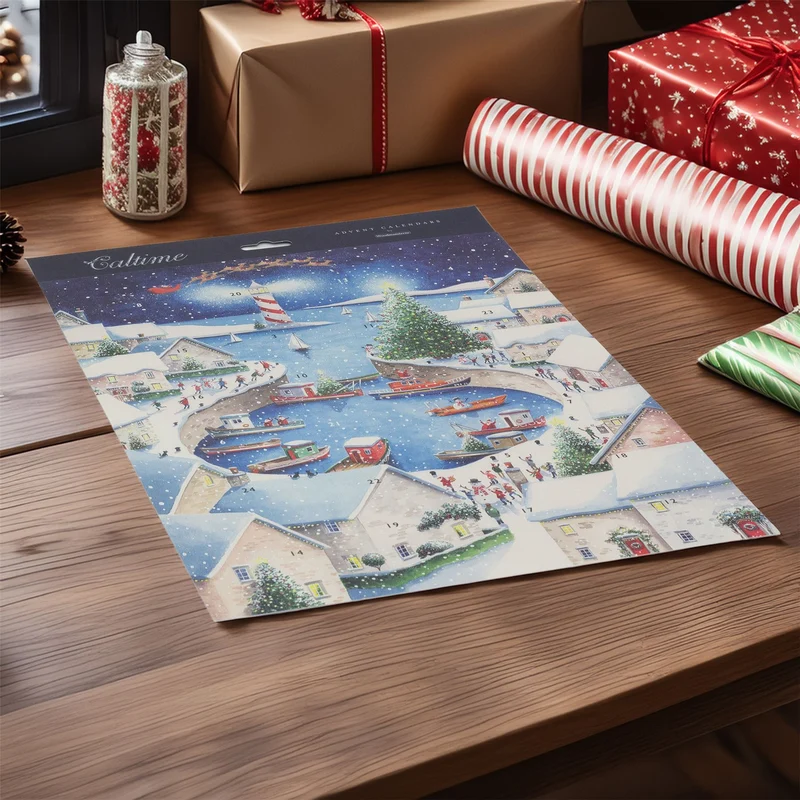 Christmas by the Sea Advent Calendar | Large Traditional Picture Advent Calendar