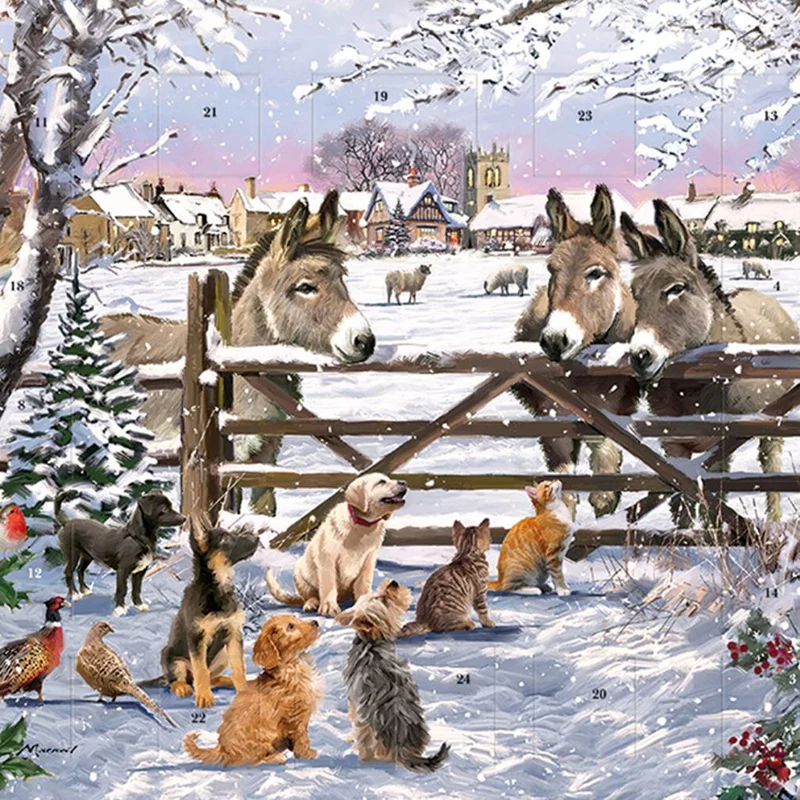 Picture Perfect Christmas Advent Calendar | Traditional Animal Advent Calendar