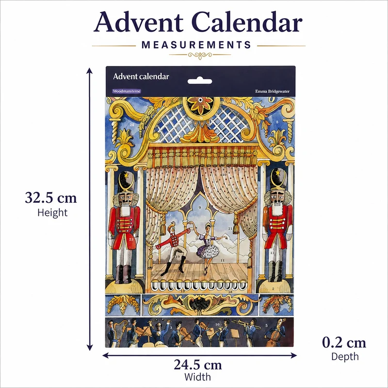Emma Bridgewater Nutcracker Traditional Christmas Picture Advent Calendar