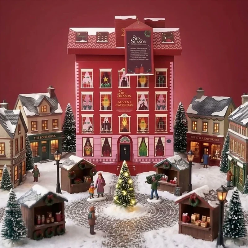 English Tea Shop Townhouse Sip the Season 24 Tea Advent Calendar 2026, 12 Organic Blends