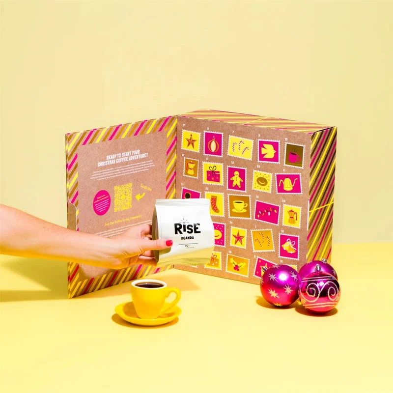 Rise Coffee Advent Calendar 2026, 24 Whole Bean, Single-Origin Speciality Coffee