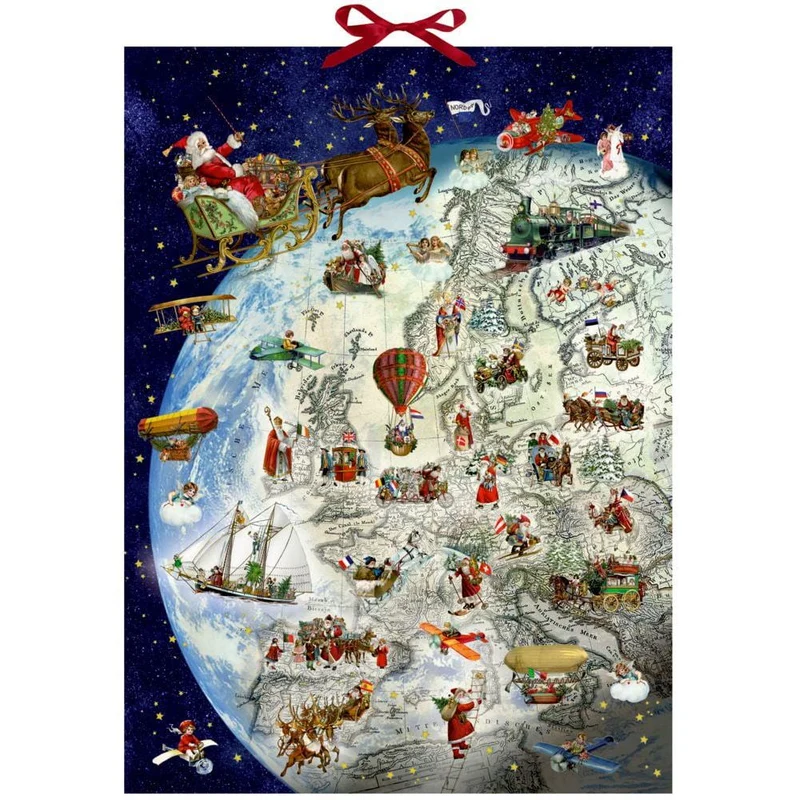 Giving Gift on Christmas Eve | Santa’s Journey Christmas Advent Calendar 52x38cm