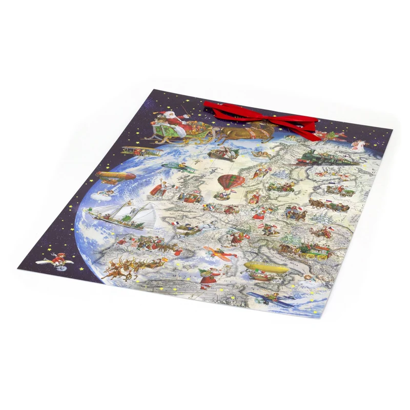 Giving Gift on Christmas Eve | Santa’s Journey Christmas Advent Calendar 52x38cm