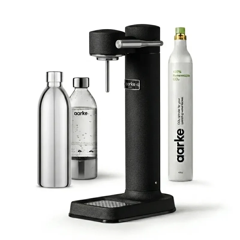 Aarke Carbonator 3 Komplett-Set - Wassersprudler + Flasche + CO2 Zylinder