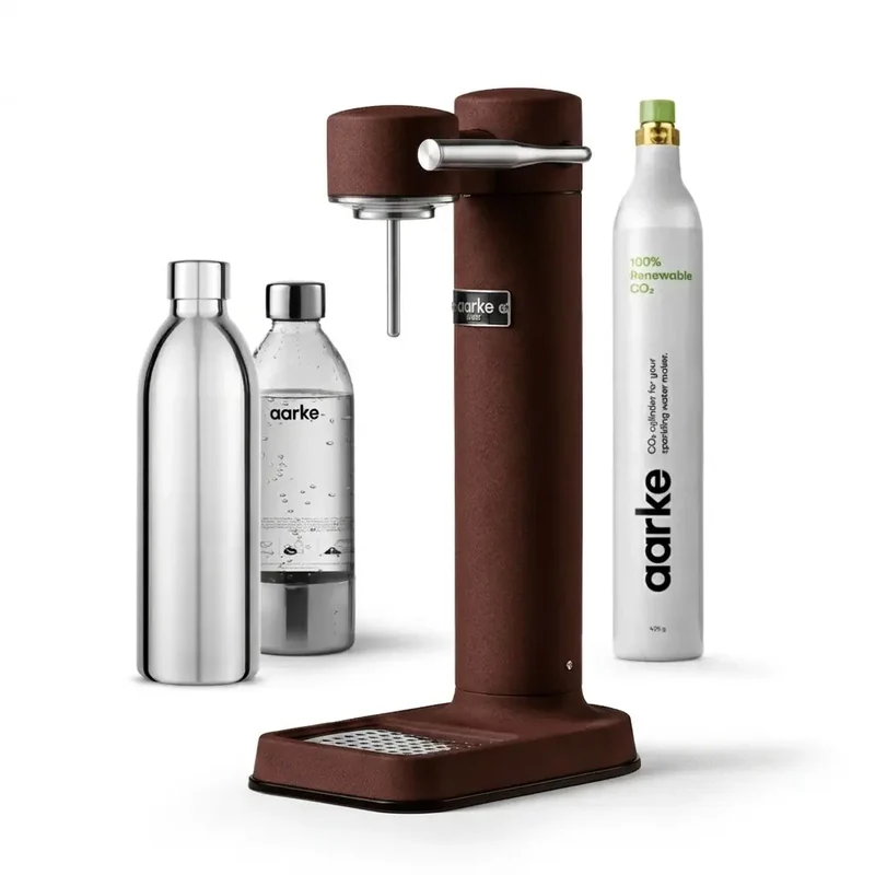 Aarke Carbonator 3 Komplett-Set - Wassersprudler + Flasche + CO2 Zylinder