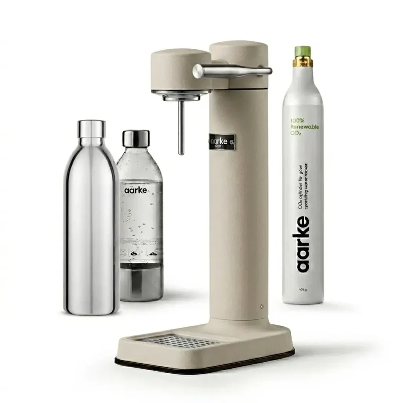 Aarke Carbonator 3 Komplett-Set - Wassersprudler + Flasche + CO2 Zylinder